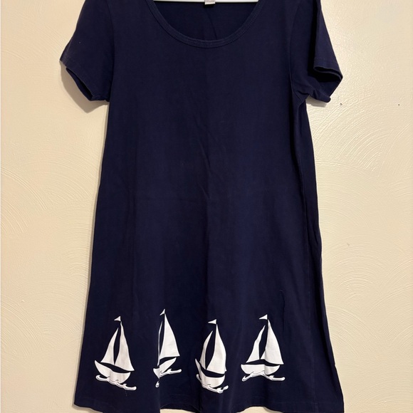 Casual Living Dresses & Skirts - Blue and White Casual Midi Sundress